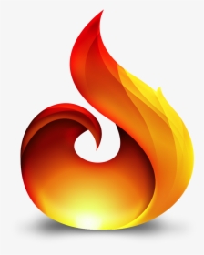 Fire Clip Art Png - Transparent Flame Logo Png, Png Download, Transparent PNG