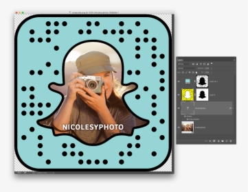 Transparent Snapchat Circle Png - Snapchat Code Transparent, Png Download, Transparent PNG