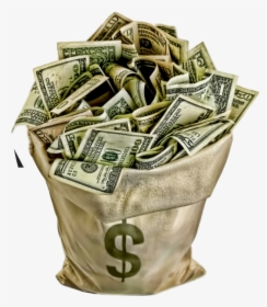 #moneybag #cash #sack - Bucket Of Money Png, Transparent Png, Transparent PNG