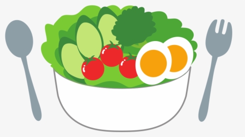 Salad With Fresh Tomatoes, Cucumber And Eggs - Green Salad Clipart Png, Transparent Png, Transparent PNG