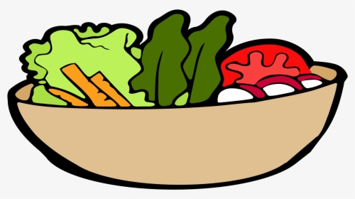 Clip Art Salad Bowl Clipart - Bowl Of Food Clipart, HD Png Download, Transparent PNG