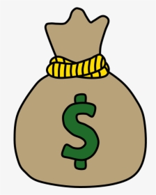 Transparent Cartoon Money Bag Png - Cartoon Money Bag Png, Png Download, Transparent PNG