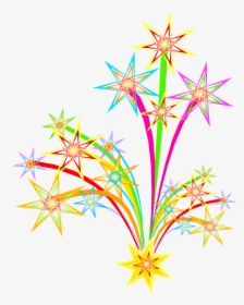 Bonfire Display Pencil And In Color - New Years Fireworks Clip Art, HD Png Download, Transparent PNG
