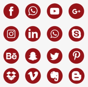 Transparent Background White Social Media Icons Png, Png Download, Transparent PNG