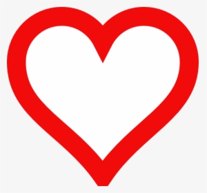 Red Love Heart Outline, HD Png Download, Transparent PNG