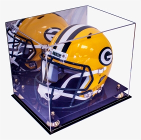 Full Size Football Helmet Display Case With Mirror - Display Case, HD Png Download, Transparent PNG