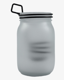 Frosted Mason Jar With Wire Stem - Lid, HD Png Download, Transparent PNG