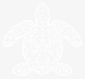 The Turtle Shape Is Filled With An Attractive Swirl - Hawksbill Sea Turtle, HD Png Download, Transparent PNG