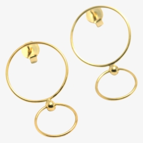 Thin Double Circle - Earrings, HD Png Download, Transparent PNG