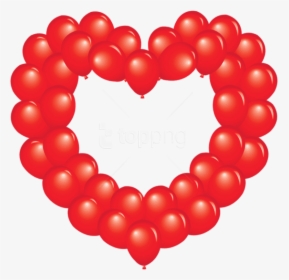Free Png Download Transparent Red Heart Balloon Png - Heart Balloon Images Clipart, Png Download, Transparent PNG
