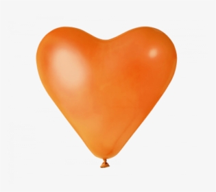 Orange Balloons Png Svg Stock - Heart, Transparent Png, Transparent PNG