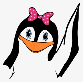 Penguin Png Motivational - Girl Penguin Clip Art, Transparent Png, Transparent PNG