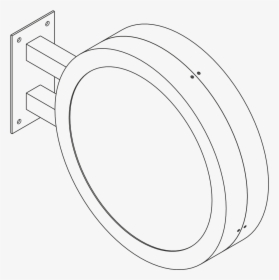 Drawing Isometric Circle - Line Art, HD Png Download, Transparent PNG