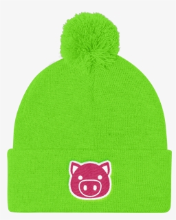 Emoji Pig Beanie Swish Embassy - Knit Cap, HD Png Download, Transparent PNG