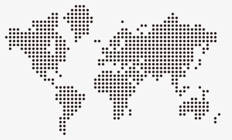World Map Dotted Transprent - World Map Dot Vector Png, Transparent Png, Transparent PNG