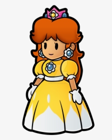 Mario Super Clipart Daisy Yellow Stunning Free Transparent - Princess Daisy Paper Mario, HD Png Download, Transparent PNG