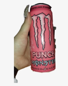 #monster #monsterenergy #aesthetic #grunge #goth #nails - Monster Energy Juice Pipeline Punch Tab, HD Png Download, Transparent PNG