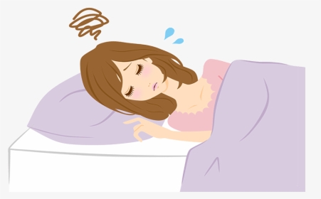 When Determining What Causes Bad Dreams, We Can T Afford - Transparent Cartoon Girl Bad Sleep, HD Png Download, Transparent PNG