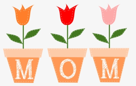 Pot Plant Clipart Spring - Flower Mothers Day Clipart, HD Png Download, Transparent PNG