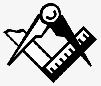 Vector Illustration Of Freemasonry Stonemason S Square - Drafting Tools Vector Png, Transparent Png, Transparent PNG