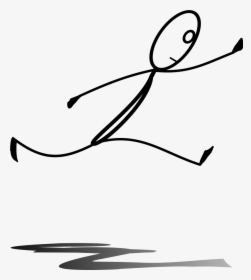 Transparent Jumping Jack Clipart - Jumping Stick Figure Clipart, HD Png Download, Transparent PNG