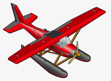 Red Plane Transparent Png Clipart - Model Airplane Clipart, Png Download, Transparent PNG