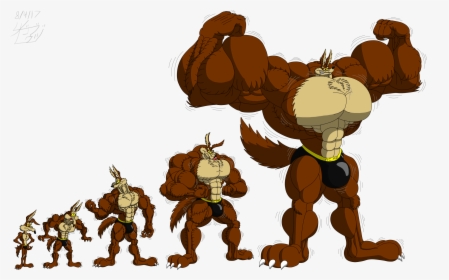 Transparent Titan Clipart - Looney Tunes Muscle Coyote, HD Png Download, Transparent PNG