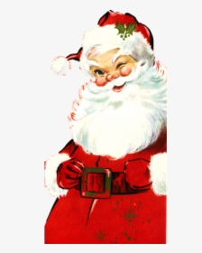 Vintage Christmas Santa Png, Transparent Png, Transparent PNG