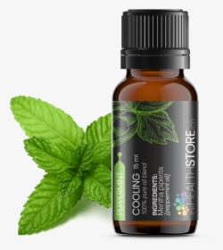Peppermint Cooling Essential Oil - Lemongrass And Peppermint, HD Png Download, Transparent PNG