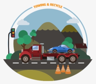 Cash For Junk Cars Towing And Recycling Banner - Illustration, HD Png Download, Transparent PNG