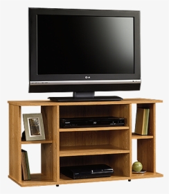 Four Shelf Casual Tv Stand In Medium Oak - New Style Of Tv Rack, HD Png Download, Transparent PNG