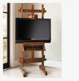 Antique Wooden Tv Stand - Wood Tv Easel Stand, HD Png Download, Transparent PNG