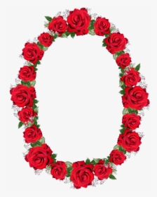 Frame, Border, Red, Roses, Floral - Red Rose Frame Png, Transparent Png, Transparent PNG