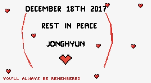 Kim Jonghyun Rest In Peace Hd, HD Png Download, Transparent PNG