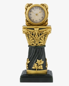 Paul Frey Miniature Gold And Jade Clock - Trophy, HD Png Download, Transparent PNG