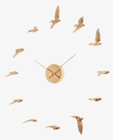 Gold Swallow Clock - Clock, HD Png Download, Transparent PNG