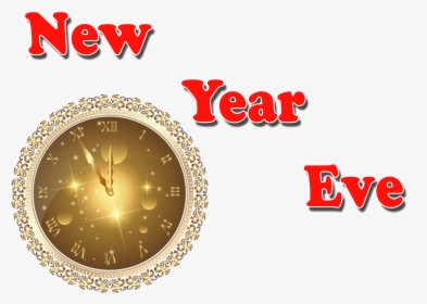 New Year Eve Png Free Images - Wall Clock, Transparent Png, Transparent PNG