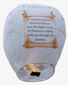 Hot Selling Chinese Eco-friendly Flying Lanterns - Memorial Sky Lanterns, HD Png Download, Transparent PNG