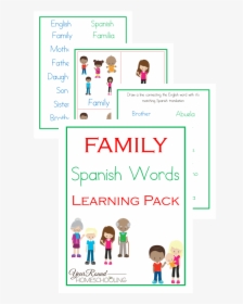 Spanish Family Words, Spanish Family, Spanish Words - Spanish Family Words, HD Png Download, Transparent PNG