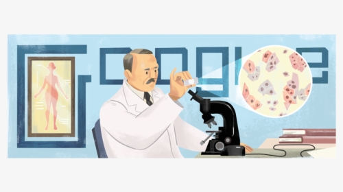 Georgios Papanikolaou’s 136th Birthday - Google Doodle Georgios Papanikolaou, HD Png Download, Transparent PNG