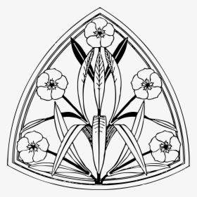 Oleander Design 2 Clip Arts - Art Nouveau Line Art, HD Png Download, Transparent PNG