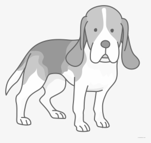 Beagle Dog Animal Free Black White Clipart Images Clipartblack - Transparent Beagle Clipart, HD Png Download, Transparent PNG