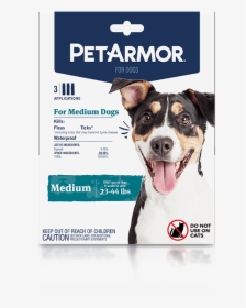 Petarmor Flea And Tick Treatment For Medium Dogs - Veterinary Medicine Labels For Cat Tick, HD Png Download, Transparent PNG