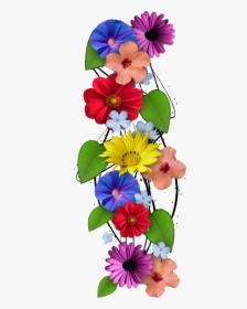 Vertical Flowers Fixed Clip Arts - Vertical Flowers Png, Transparent Png, Transparent PNG