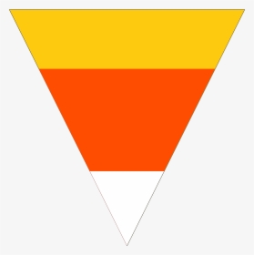 Halloween Banner Png - Candy Corn Triangle, Transparent Png, Transparent PNG
