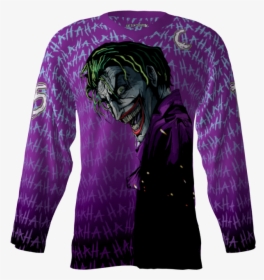 Transparent Joker Hahaha Png - Long-sleeved T-shirt, Png Download, Transparent PNG