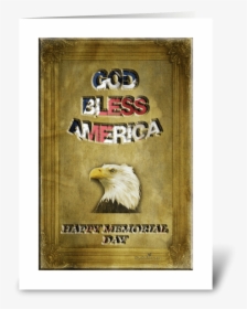 Happy Memorial Day Greeting Card - Bald Eagle, HD Png Download, Transparent PNG