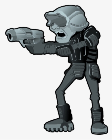 Transparent War Helmet Png - Cartoon Sci Fi Man, Png Download, Transparent PNG