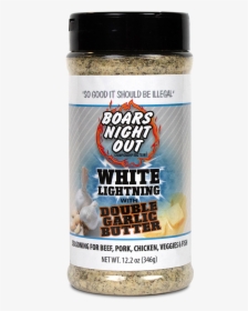 Boars Night Out White Lightning Double Garlic Butter - Bottle, HD Png Download, Transparent PNG