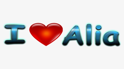 Alia Missing You Name Png - Heart, Transparent Png, Transparent PNG